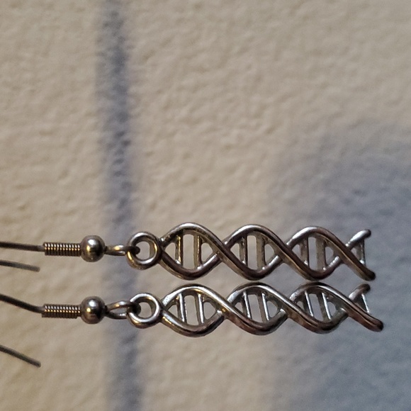 Jewelry - Silver-colored DNA/double helix earrings